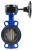 Затвор дисковый поворотный ABRA Ду450 Ру16 BUV-VF826D, межфланцевый, корпус - чугун, диск - чугун, редуктор, EPDM в Хабаровске